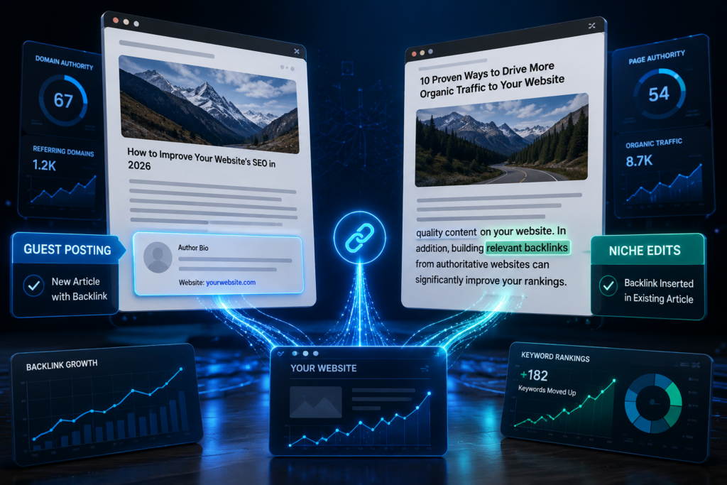 Guest Posting vs Niche Edits comparison