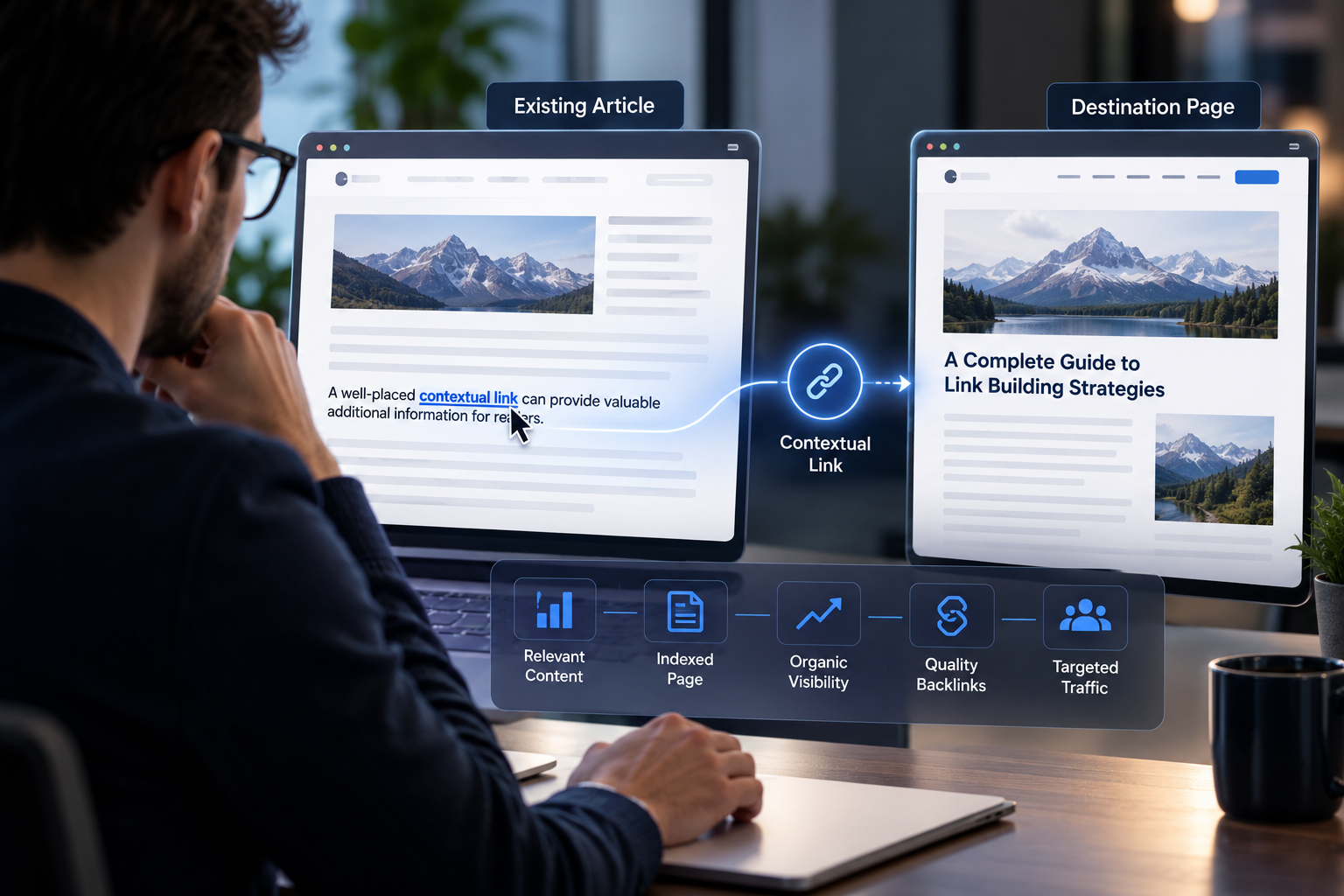 do niche edits work for seo contextual backlink from an existing article to a destination page