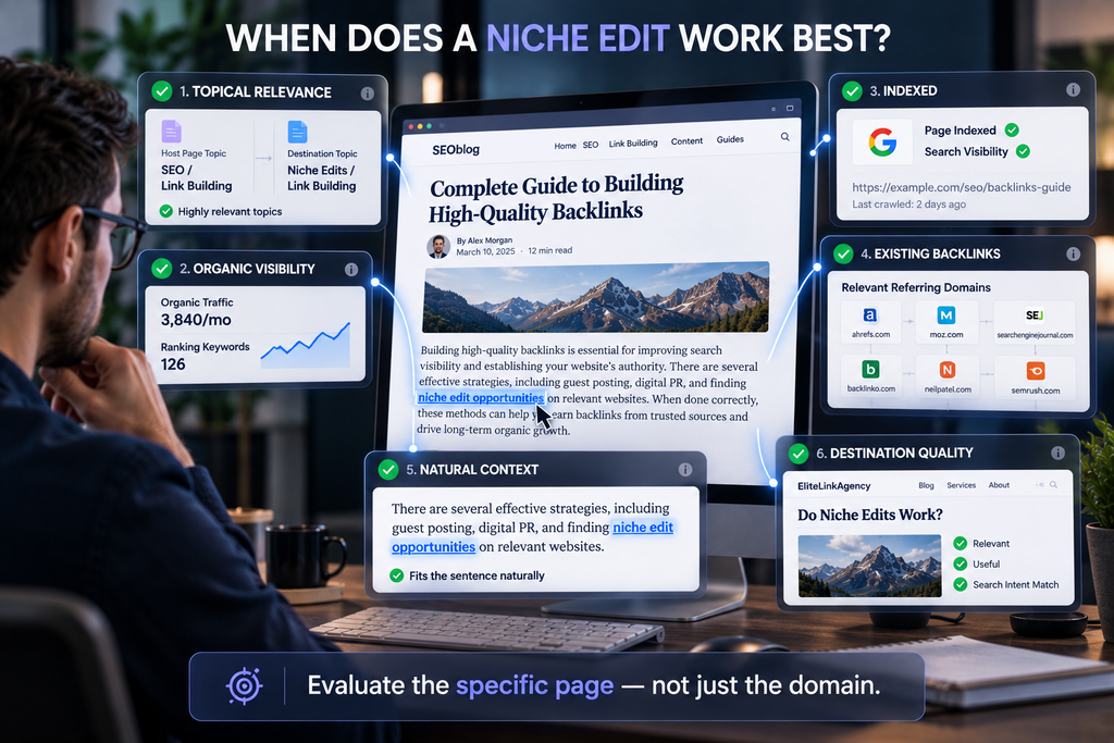 Do Niche Edits Work? A Practical Guide to Results, Risks & Best Practices Examples of poor niche edit placements